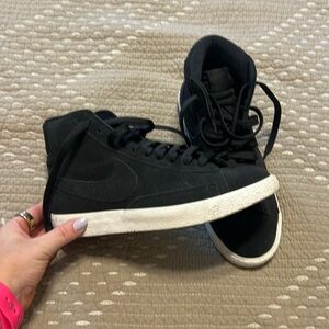 Black Suede Nike Blazer Hightops